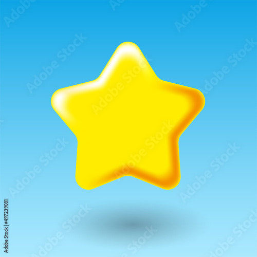 editable 3d star vector icons with modern style