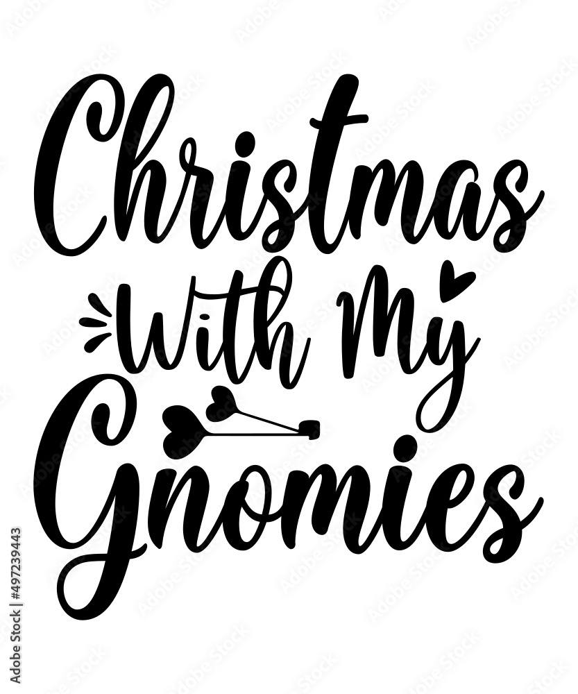Gnome Svg, Gnome Svg Bundle, Gnome T-Shirt, Christmas Gnomes SVg