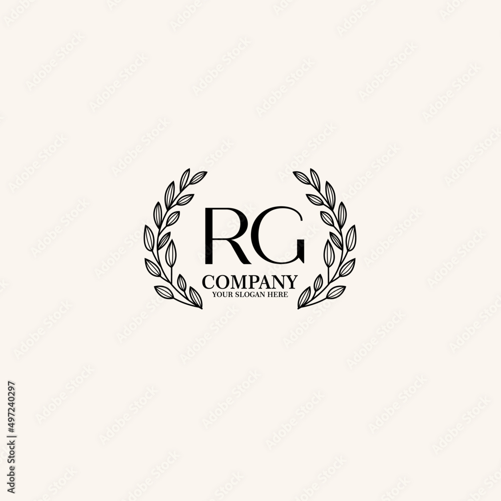 RG Beauty vector initial logo art handwriting logo of initial signature, wedding, fashion, jewelry, boutique, floral RG Beauty vector initial logo art handwriting logo of initial signature, wedding, fashion, jewelry, boutique, floral