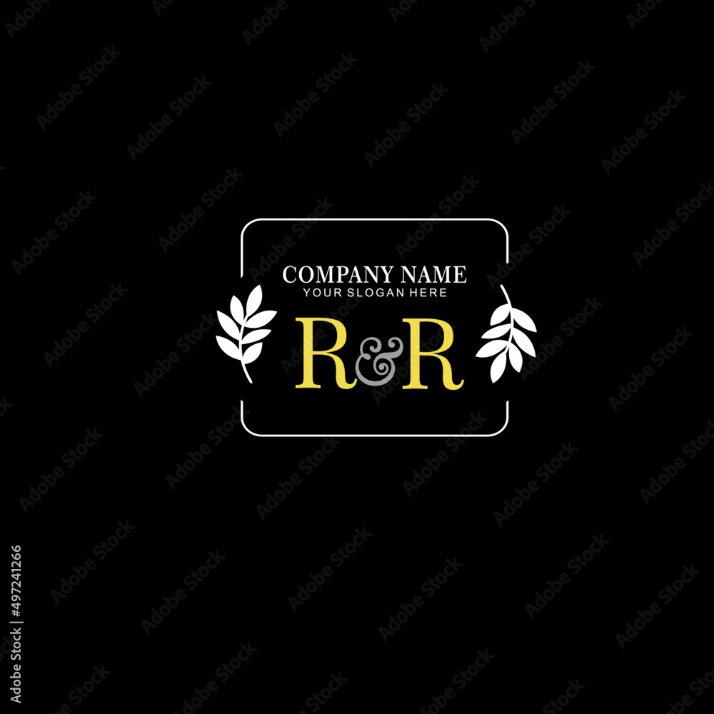 RR Beauty vector initial logo art handwriting logo of initial signature, wedding, fashion, jewelry, boutique, floral RR Beauty vector initial logo art handwriting logo of initial signature, wedding, fashion, jewelry, boutique, floral
