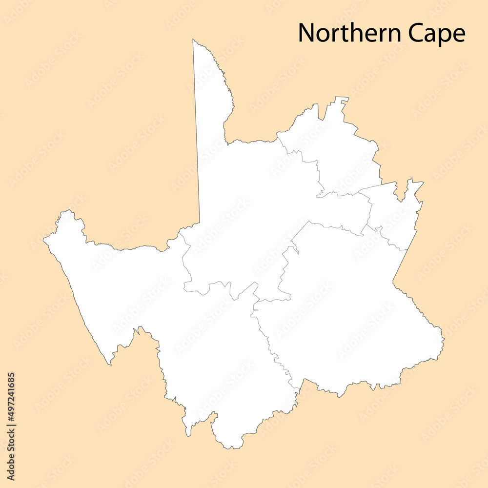 High Quality map of Northern Cape is a region of South Africa High Quality map of Northern Cape is a region of South Africa