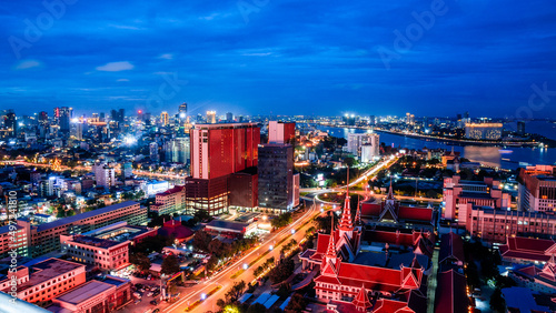 Принти на полотні city at night