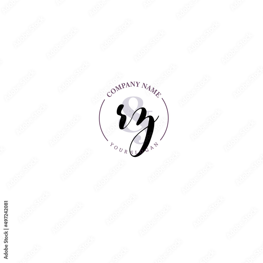 RZ Initial letter handwriting and signature logo. Beauty vector initial logo .Fashion boutique floral and botanical RZ Initial letter handwriting and signature logo. Beauty vector initial logo .Fashion boutique floral and botanical