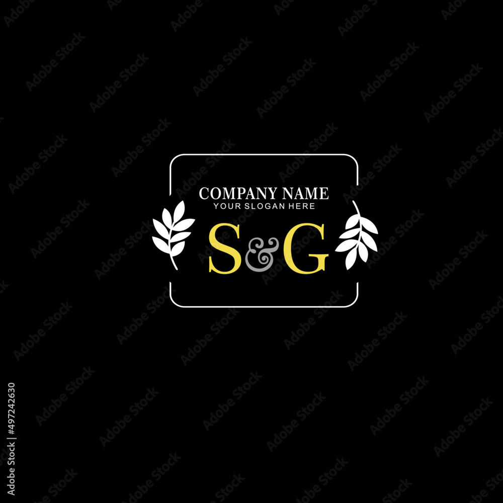 SG Beauty vector initial logo art handwriting logo of initial signature, wedding, fashion, jewelry, boutique, floral SG Beauty vector initial logo art handwriting logo of initial signature, wedding, fashion, jewelry, boutique, floral