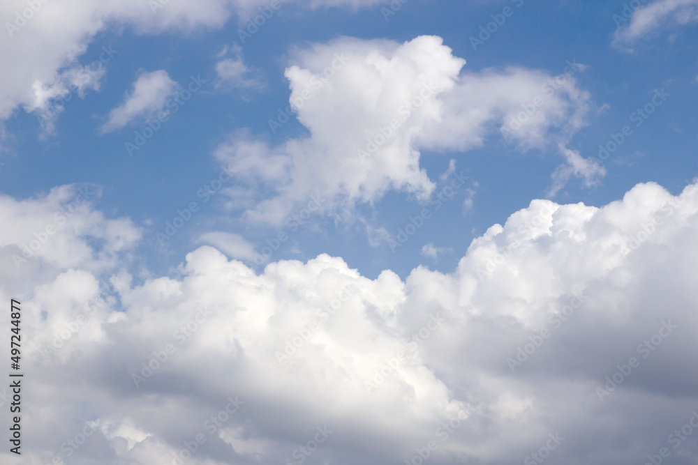 Blue sky and white clouds background Blue sky and white clouds background