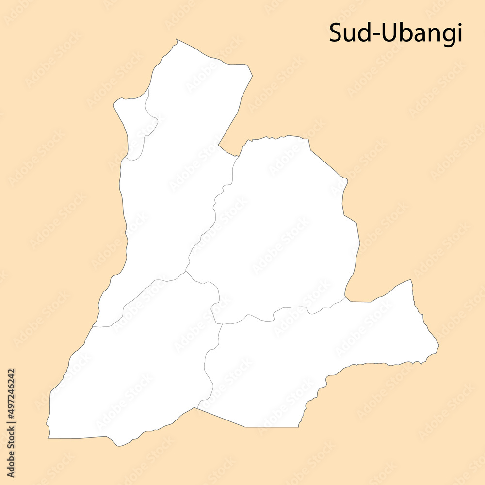 High Quality map of Sud-Ubangi is a region of DR Congo High Quality map of Sud-Ubangi is a region of DR Congo