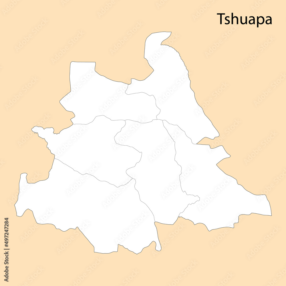 High Quality map of Tshuapa is a region of DR Congo High Quality map of Tshuapa is a region of DR Congo
