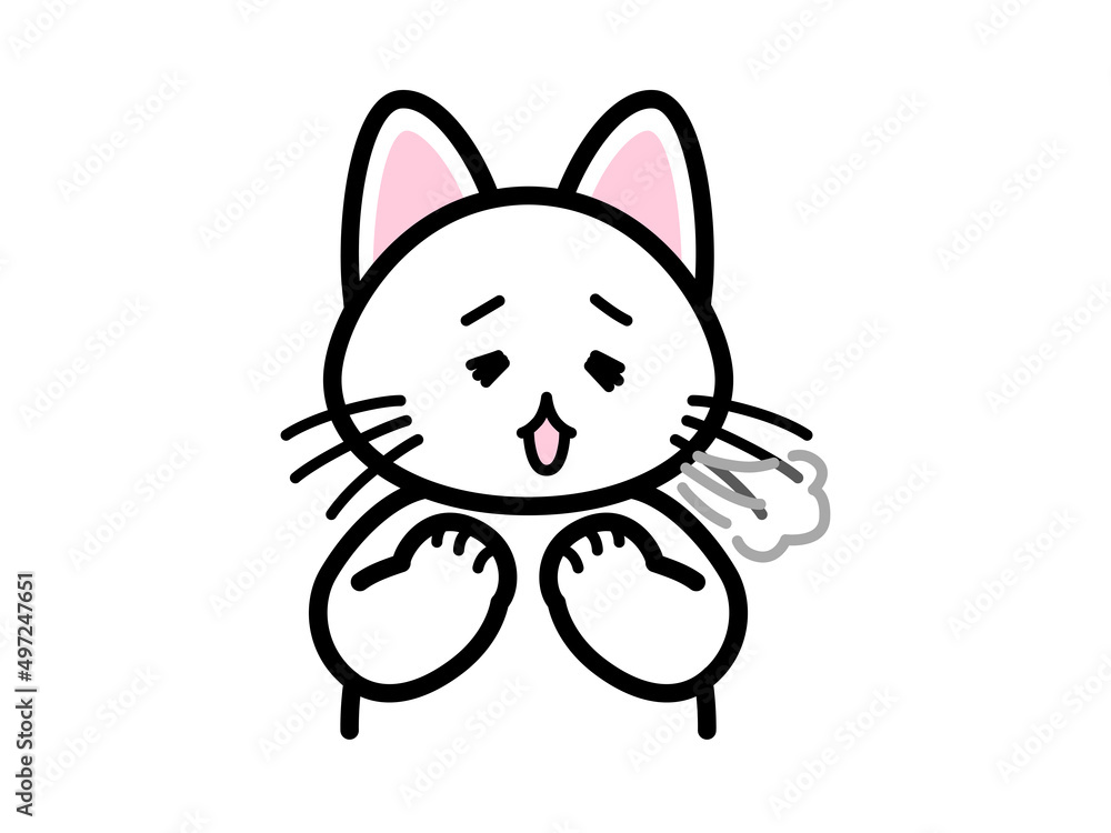 ため息をつく猫 ため息をつく猫