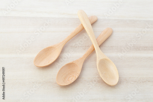 eating, bamboo, smooth, clean, culinary, brown, single, cutout, national, compostable, above, kitchen utensil, overhead, top view, tableware, white background, object, spoon, wooden, isolated, wooden 