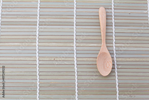 eating, bamboo, smooth, clean, culinary, brown, single, cutout, national, compostable, above, kitchen utensil, overhead, top view, tableware, white background, object, spoon, wooden, isolated, wooden 