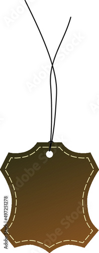 etiquette cuir