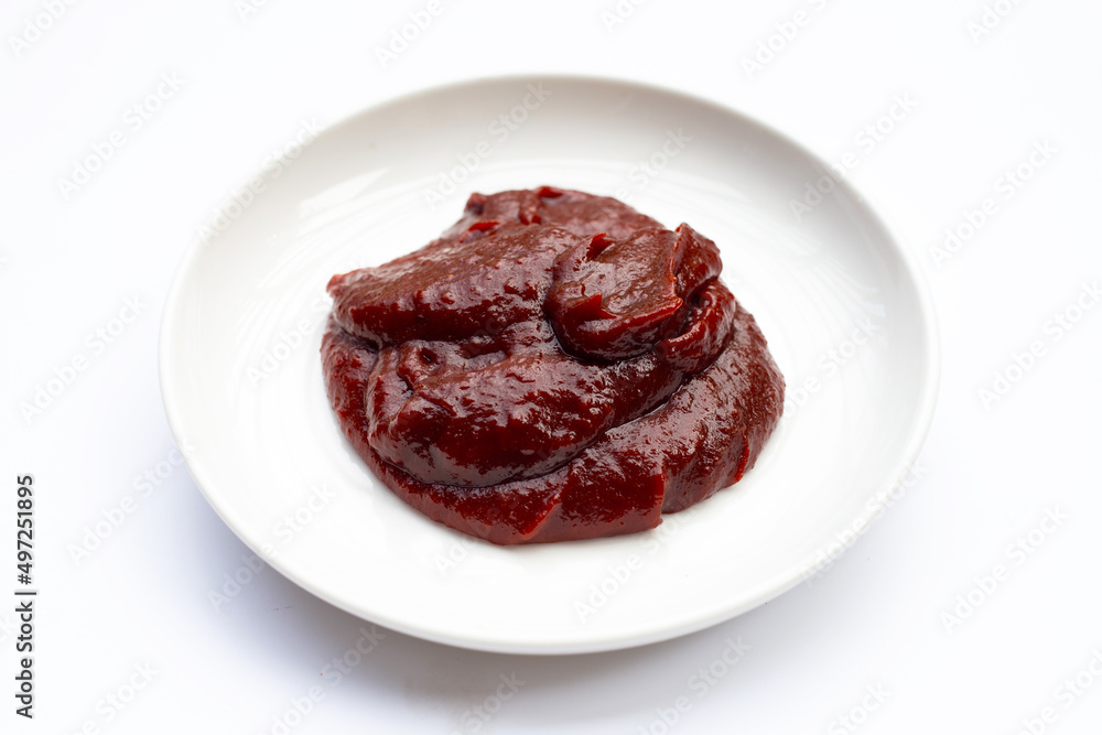 Gochujang spicy sauce, Korean traditional red pepper paste. Gochujang spicy sauce, Korean traditional red pepper paste.