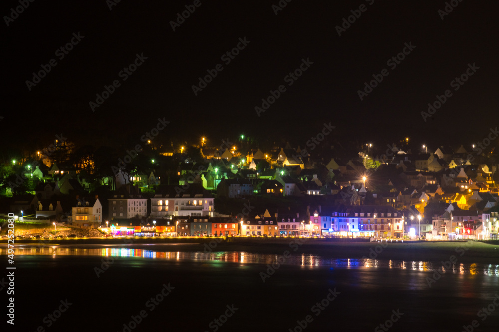 Ville de nuit, Camaret sur Mer, Bretagne, Presqu'île de Crozon