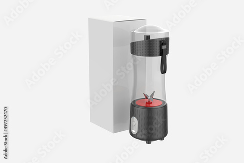 Portable Electric USB Juice Maker .Juicer Bottle Blender Grinder Mixer. 3d illustration