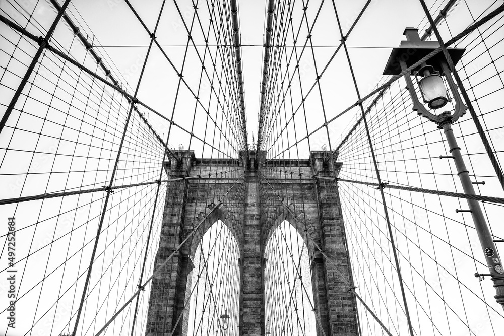Obraz premium The Brooklyn Bridge, abstract