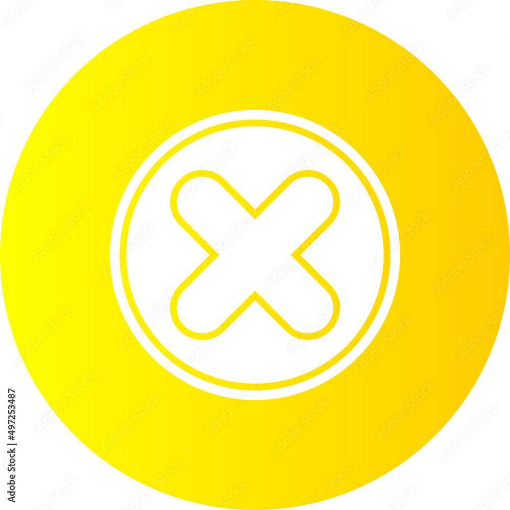 Obraz premium Cancel Vector Icon