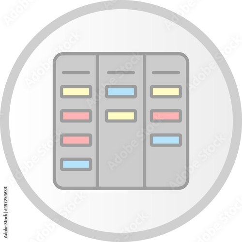 Kanban Vector Icon