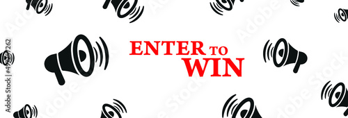 enter to win sign 