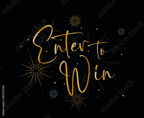 enter to win sign 
