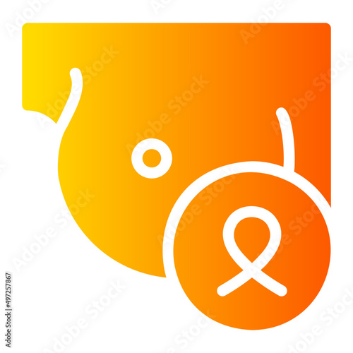 breast gradient icon