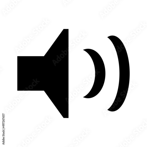 speaker icon logo.Volume Icon.speaker volume flat vector icon. for graphic design, logo, web site, social media, mobile app.