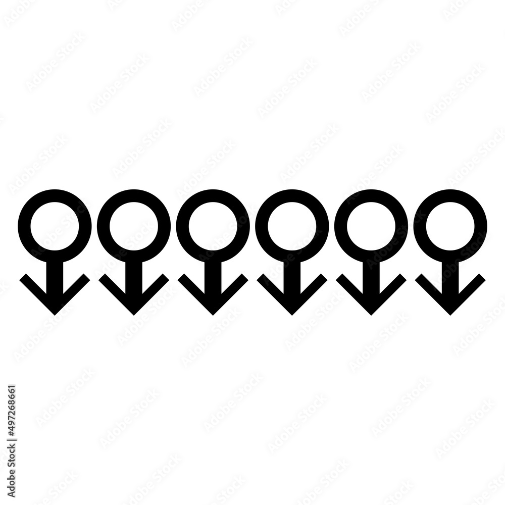 sign for male and female, Pink and Black isolated on white background sign for male and female, Pink and Black isolated on white background