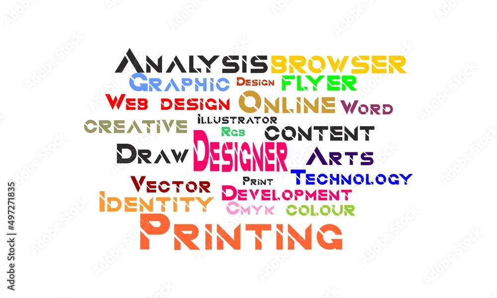 DESIGN - plan or specification for the construction of an object or system or for the implementation of an activity or process, word cloud creative concept background DESIGN - plan or specification for the construction of an object or system or for the implementation of an activity or process, word cloud creative concept background