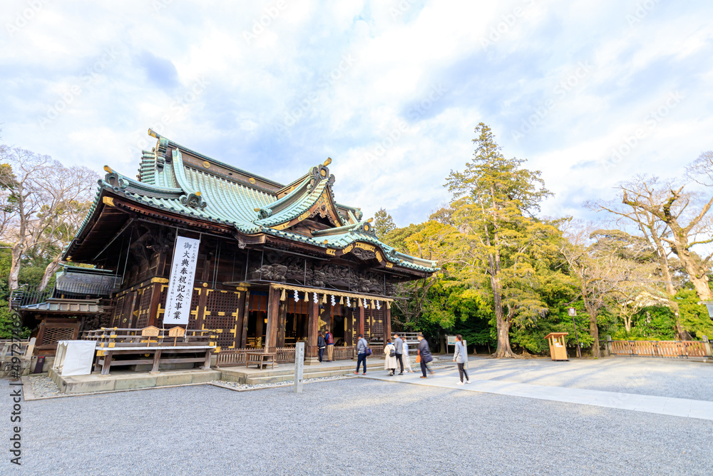 初春の三嶋大社　静岡県三島市　Mishima Taisha Shrine in early spring. Shizuoka-ken Mishima city.