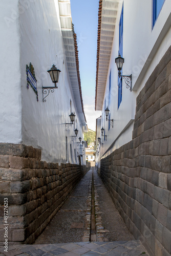 Romeritos street, Cusco Peru. photo