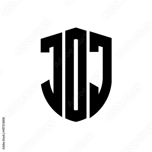 JOJ letter logo design. JOJ modern letter logo with black background. JOJ creative  letter logo. simple and modern letter logo. vector logo modern alphabet font overlap style. Initial letters JOJ   photo