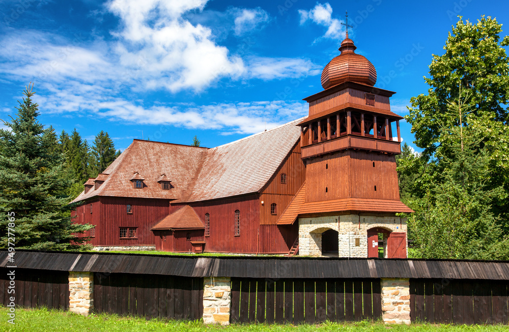 The articular wooden church in village Svaty Kriz, Slovakia The articular wooden church in village Svaty Kriz, Slovakia