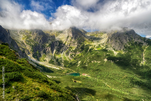 Clouds over peaks in High Tatras mountains at SLovakia