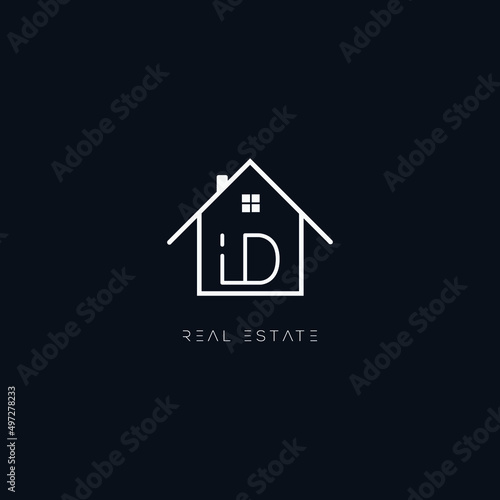 Logo design of LD in vector for construction, home, real estate, building, property.
