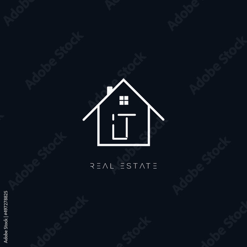 Logo design of LT in vector for construction  home  real estate  building  property.