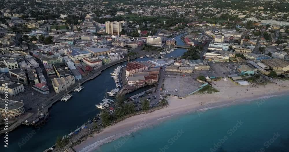 Aerial view of downtown Bridgetown, Barbados Aerial view of downtown Bridgetown, Barbados