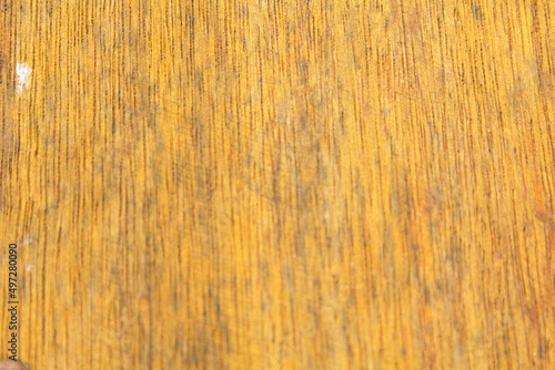 Obraz na plátně pattern of the old wooden plank is yellow hardwood, natural wood used to decorate the house to be beautiful and protect against robbers and criminals