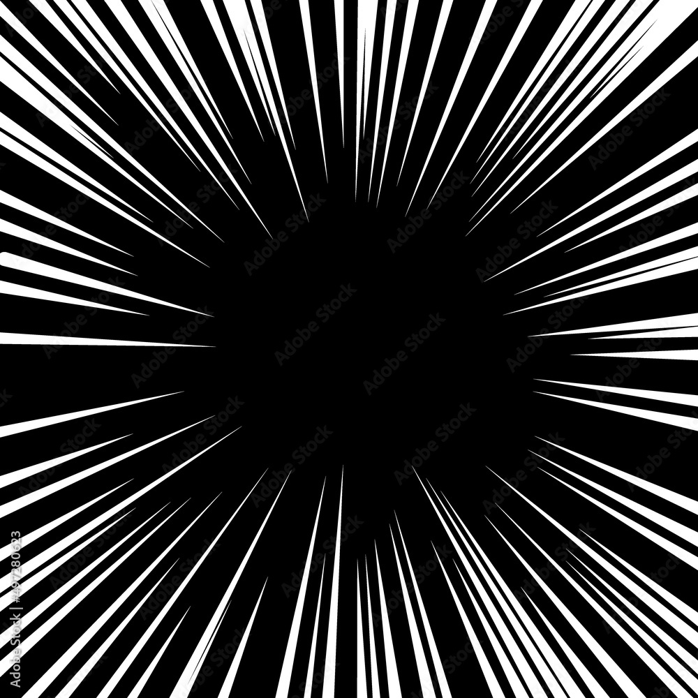 Obraz premium 白色の線の集中線のベクター素材