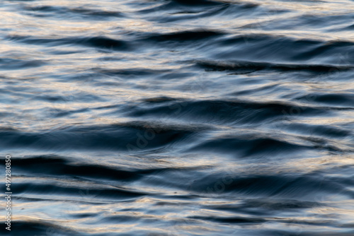 Wavy water surface in close up.