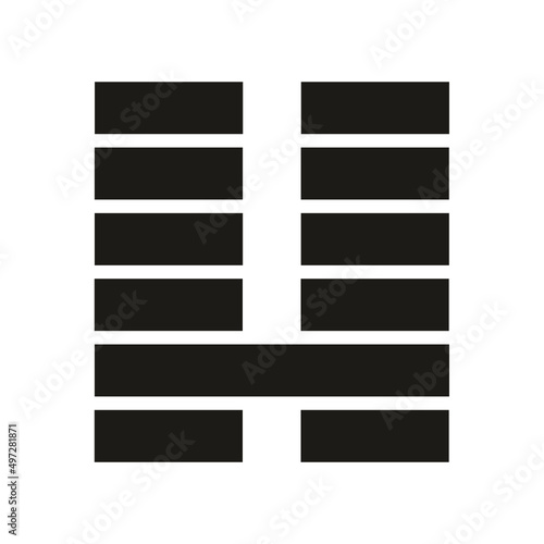 Gene Key 7 Hexagram i ching human design symbol black