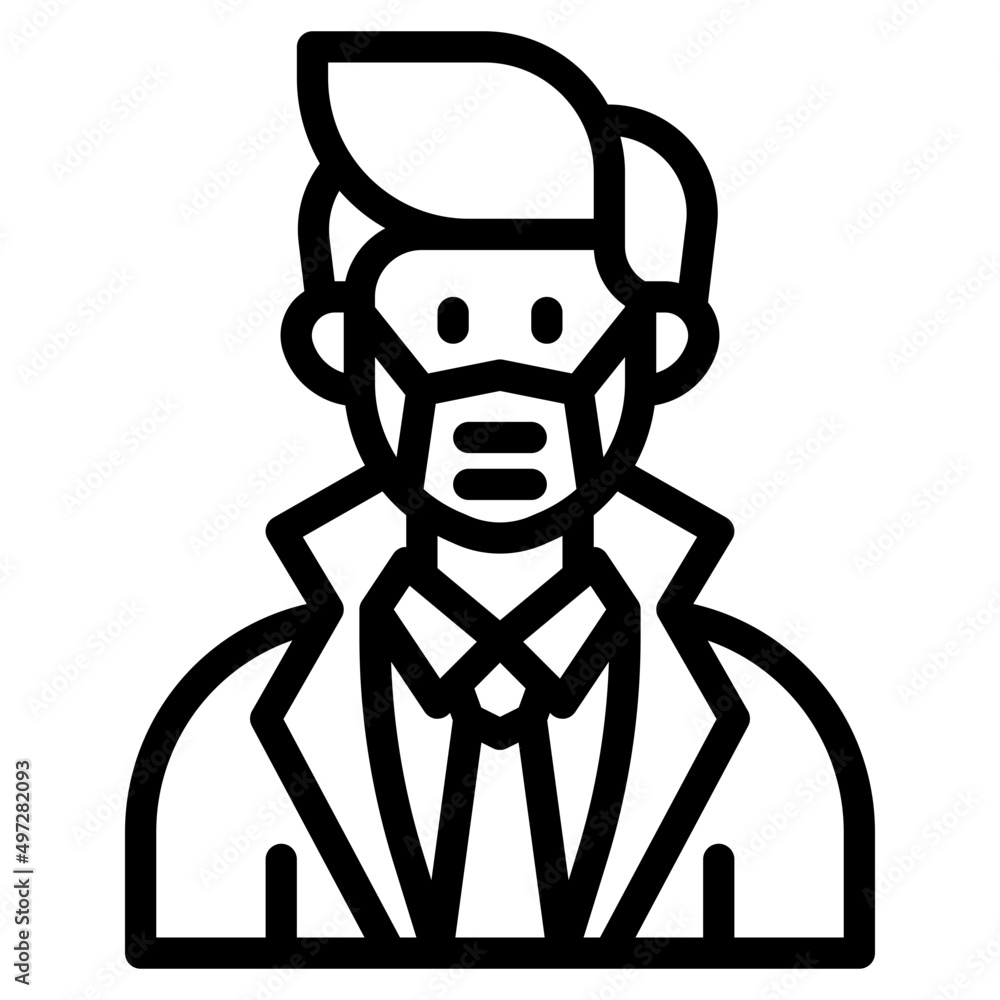 avatar outline style icon avatar outline style icon