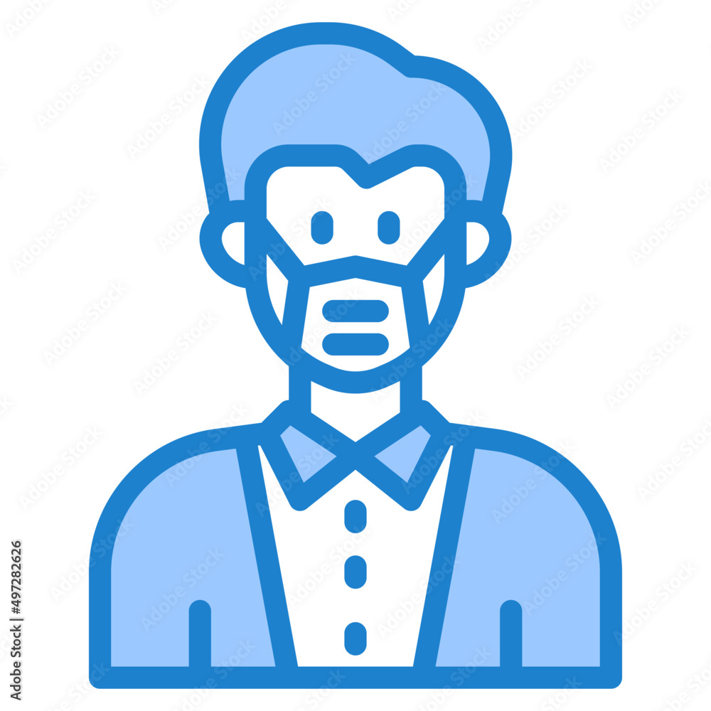 avatar blue style icon