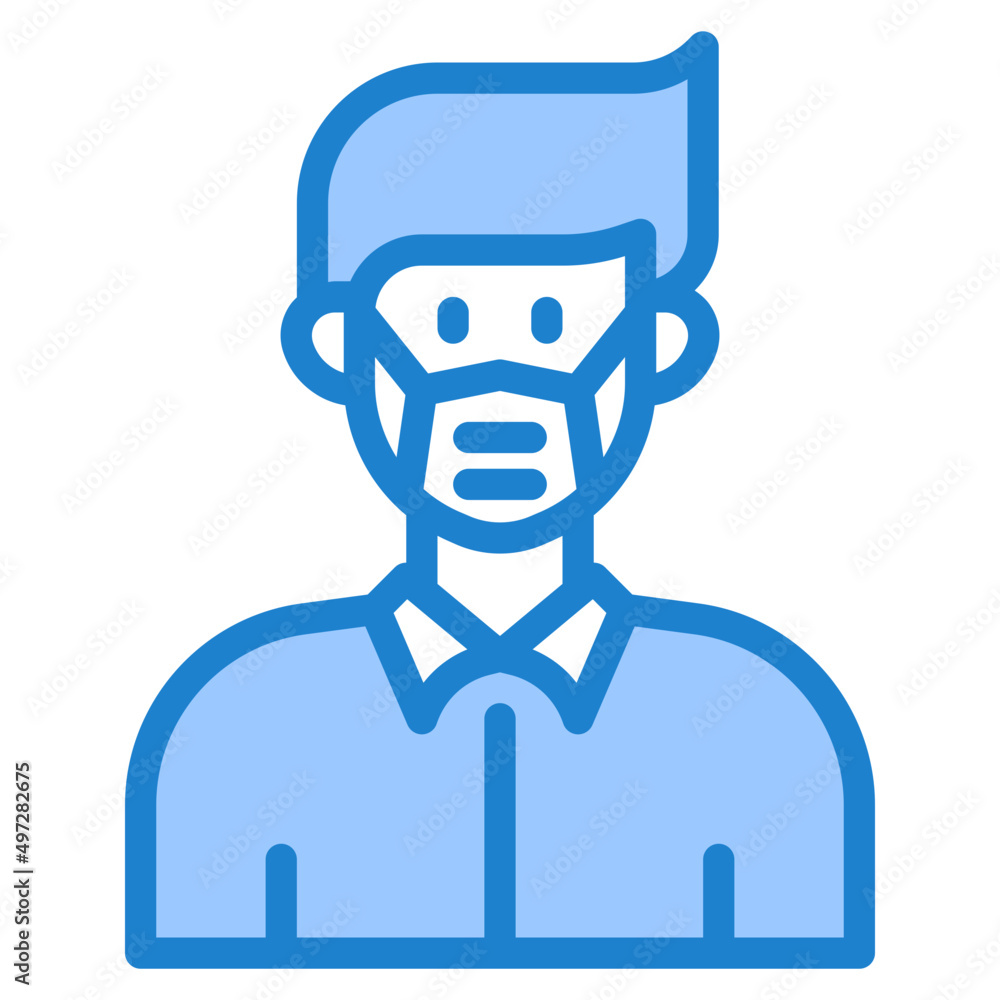 avatar blue style icon