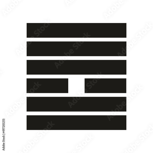 Gene Key 10 Hexagram i ching human design symbol black