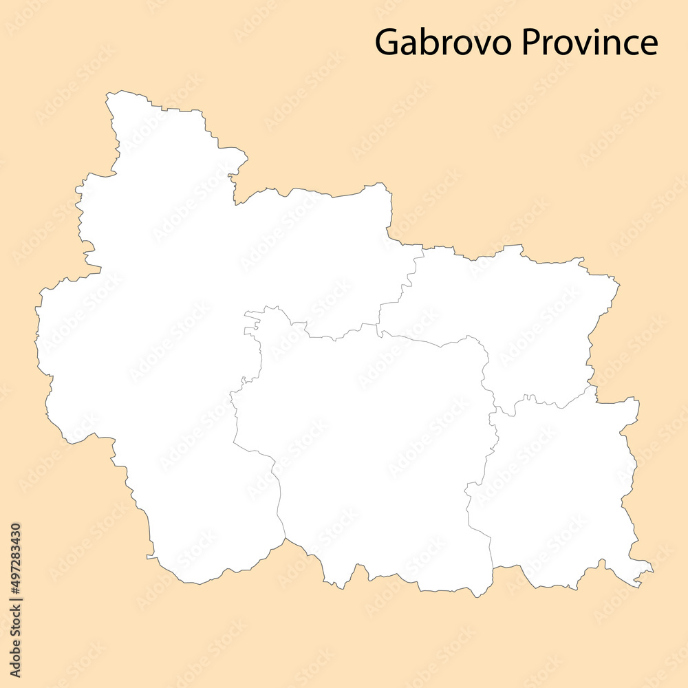 High Quality map of Gabrovo is a province of Bulgaria High Quality map of Gabrovo is a province of Bulgaria
