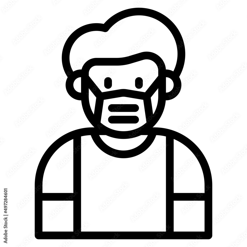 avatar outline style icon avatar outline style icon