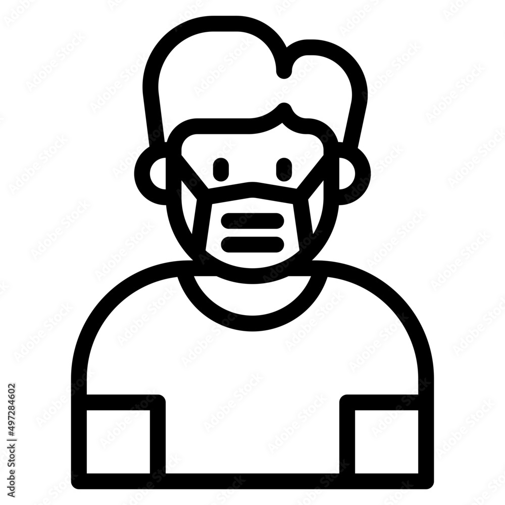 avatar outline style icon