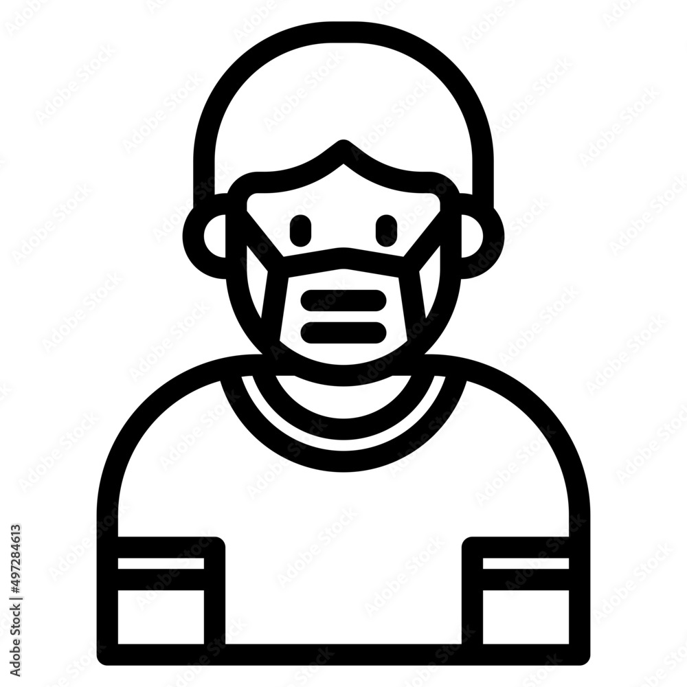 avatar outline style icon avatar outline style icon