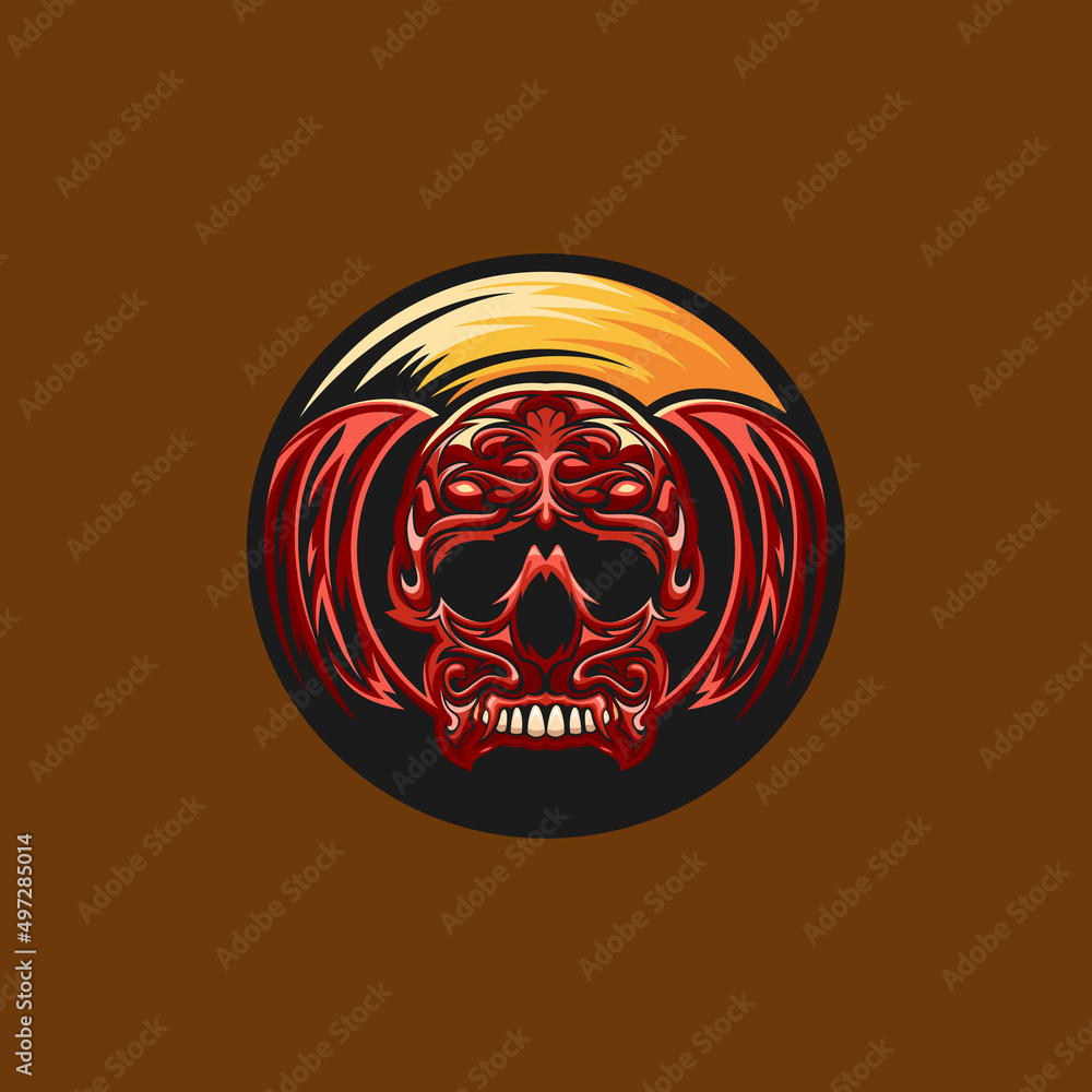 Skeleton logo design vector Skeleton logo design vector