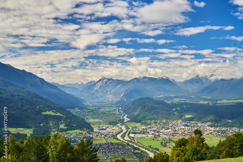 View over the Inn river (Austria)