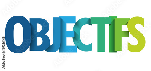 Bannière typographique OBJECTIFS